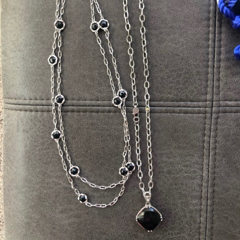 gemstone tacori necklace set